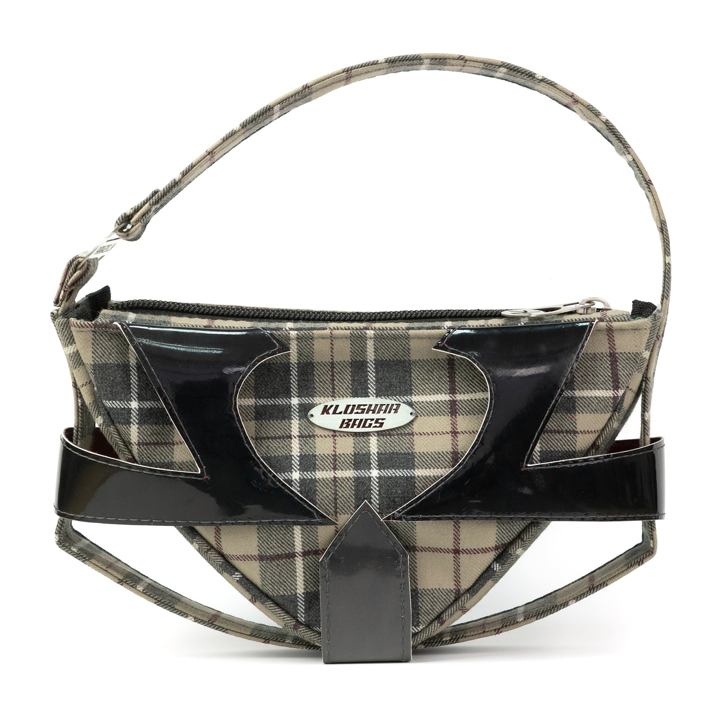 "CAGE" plaid handbag
