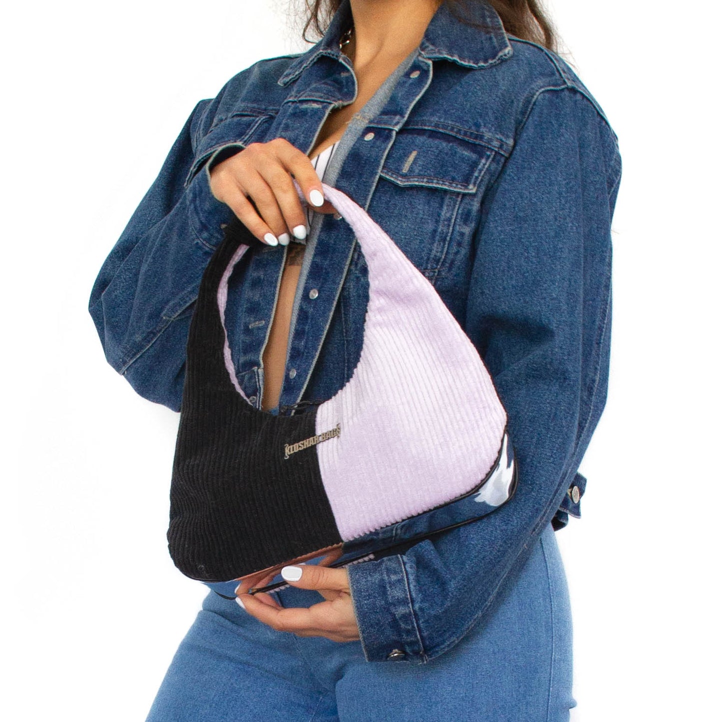 "LILAC & BLACK" HANDBAG