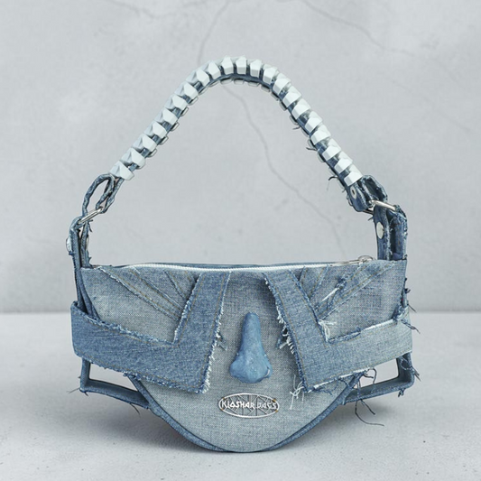 "THE FACE" denim spine