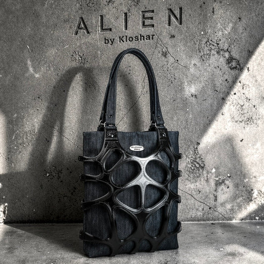 "ALIEN" denim / black