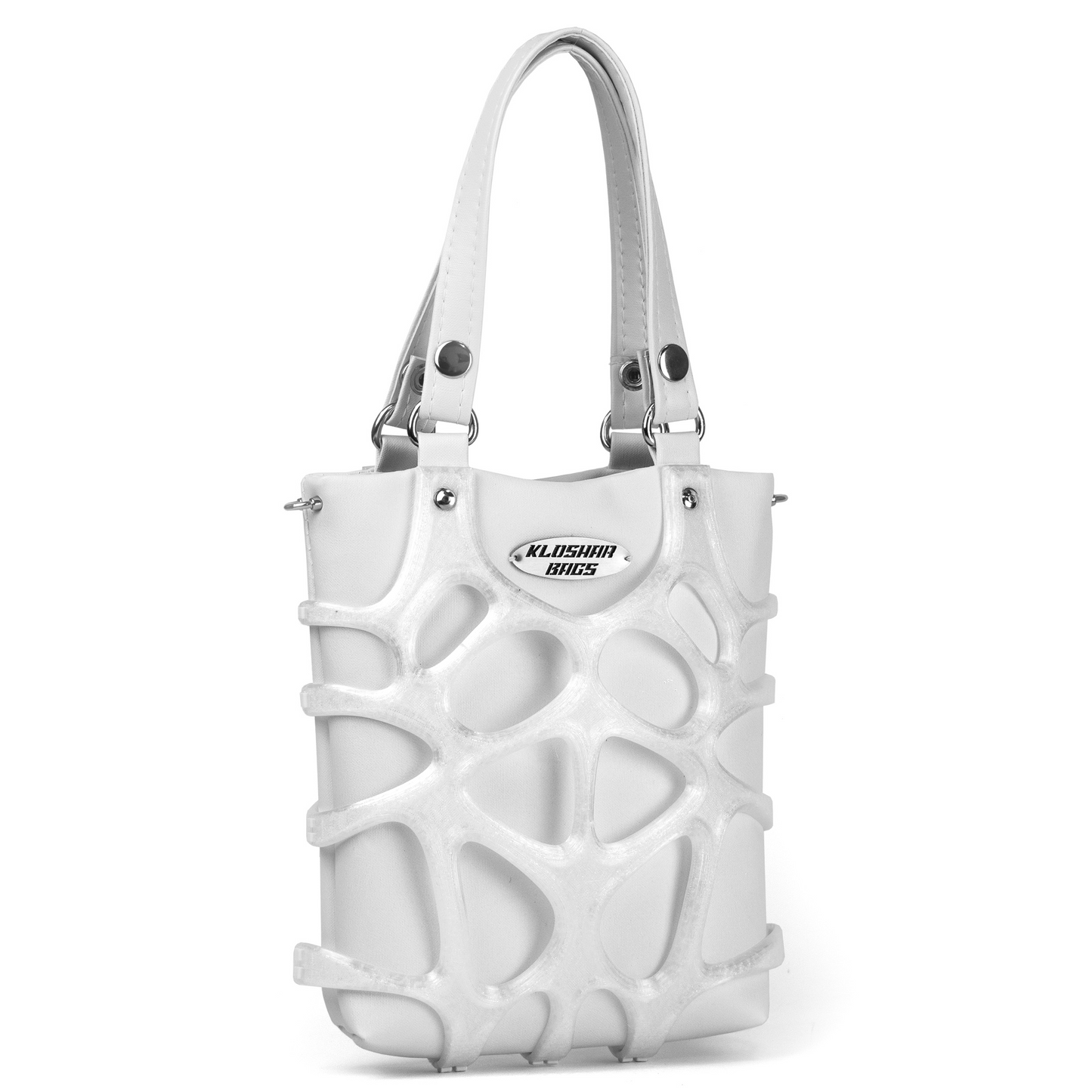 "ALIEN" tote bag mini / white