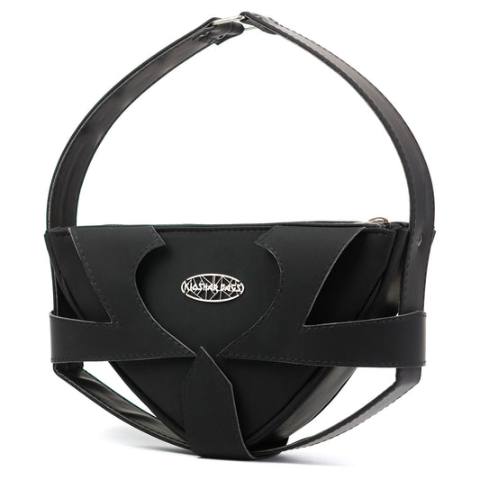 "CAGE" black handbag