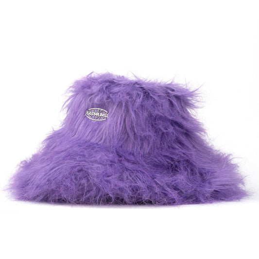 "LILAC"  big hat *faux fur