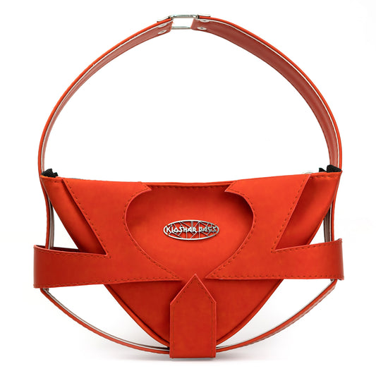 "CAGE" orange handbag