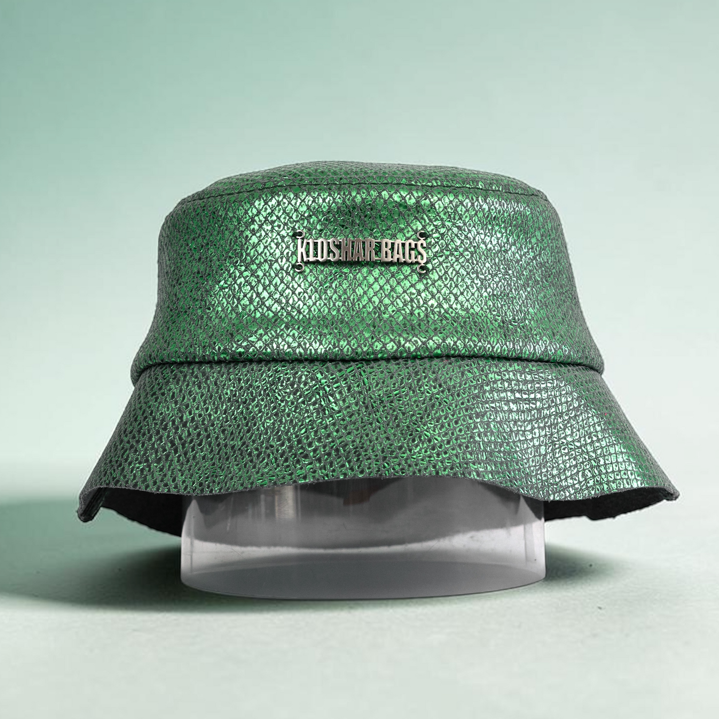 "SNAKE" green bucket hat