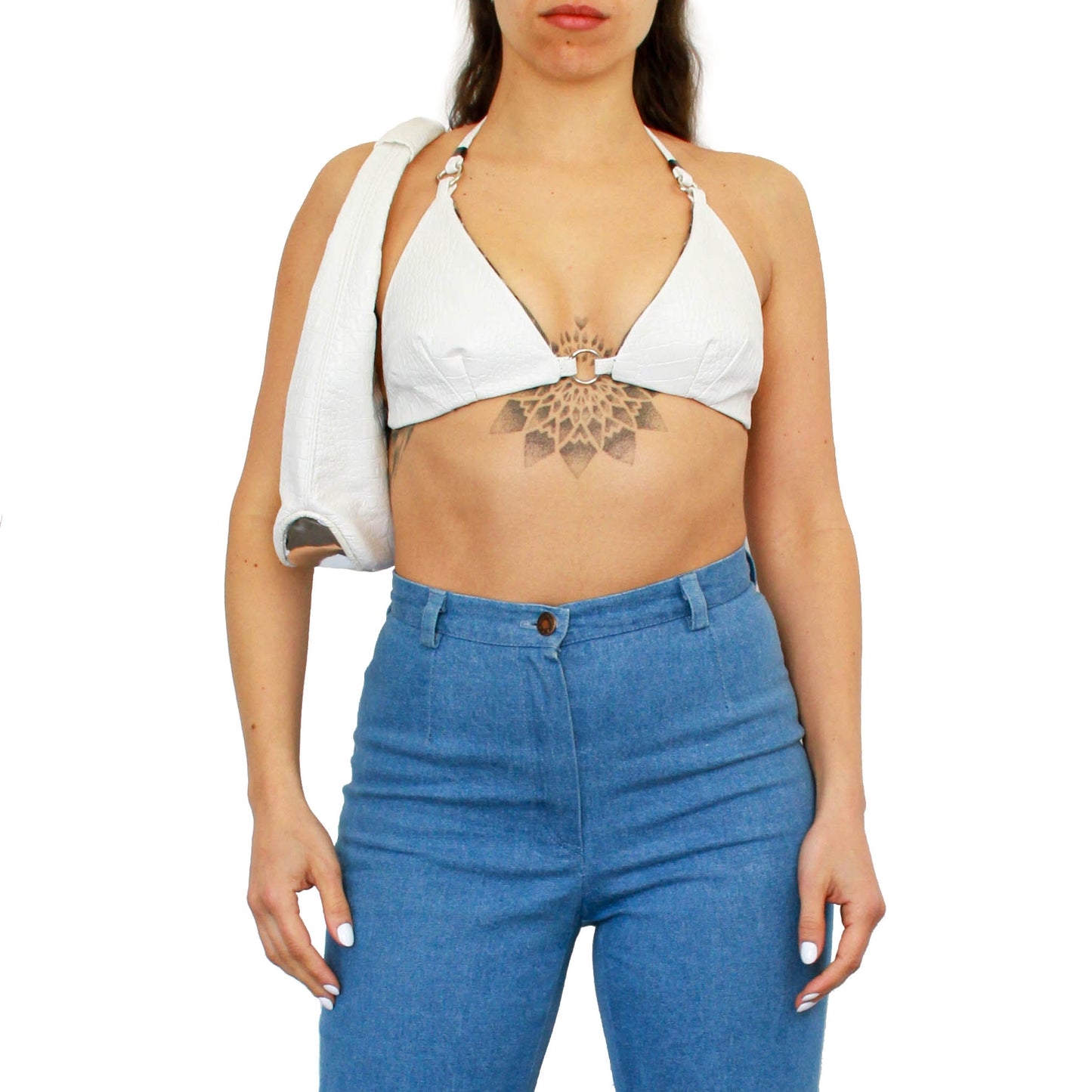 "WHITE" BRALETTE *two faces*