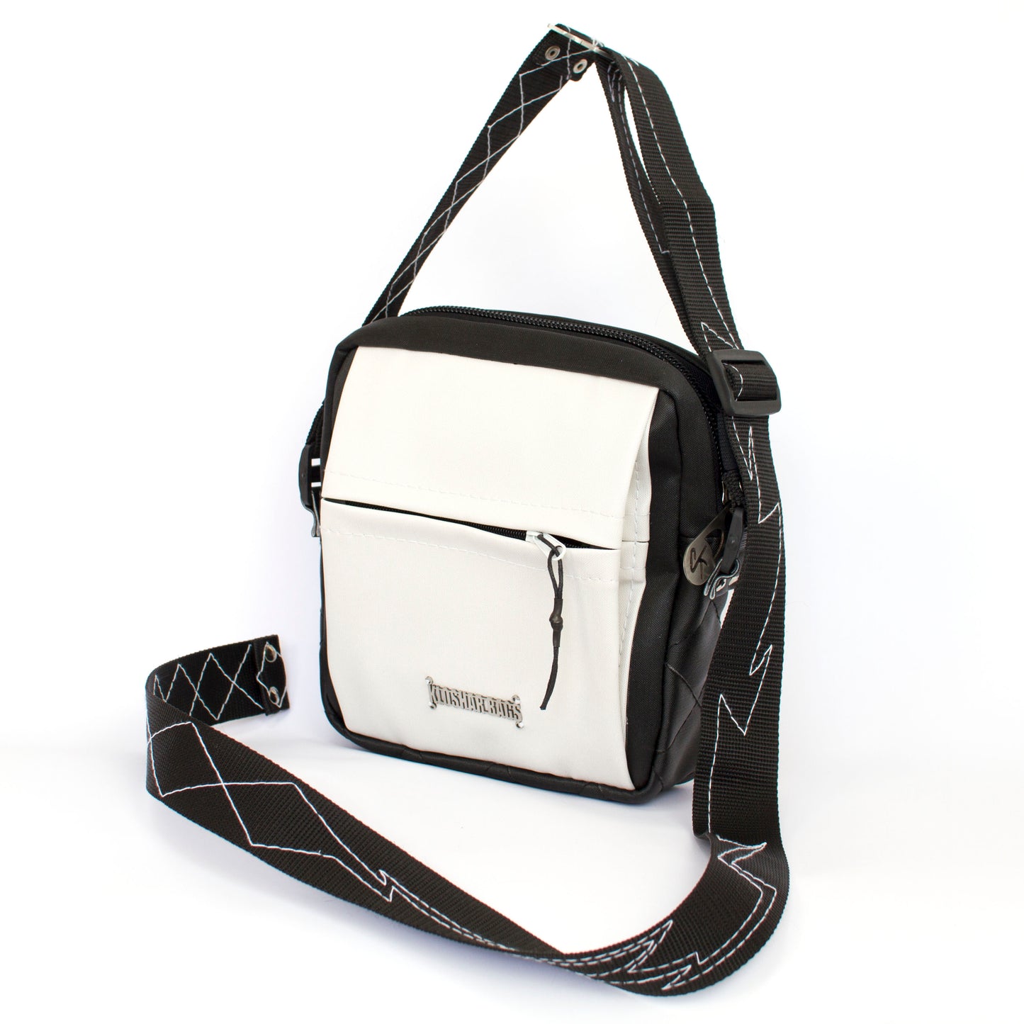 "QUAD" BLACK & WHITE HANDBAG