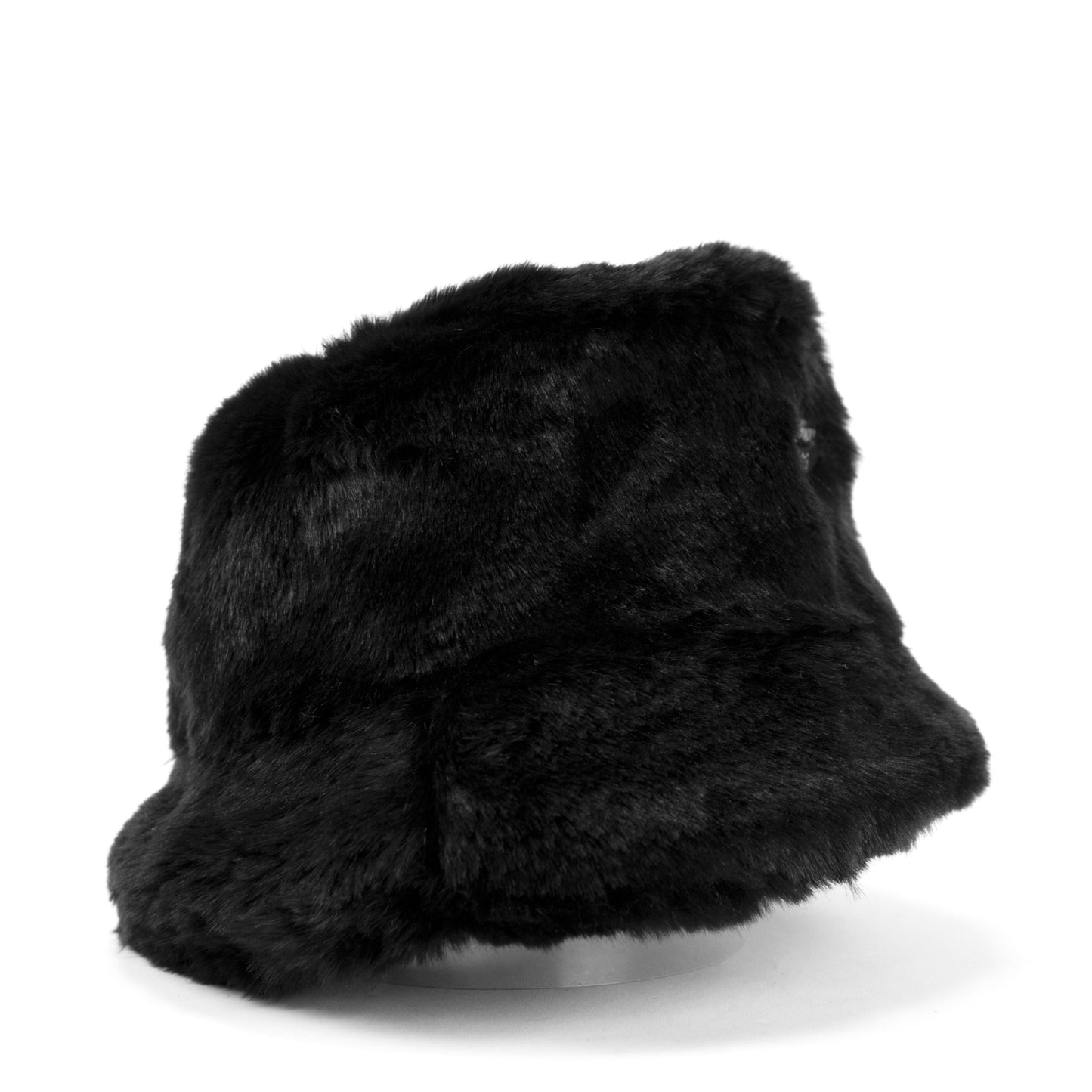 "BLACK" bucket hat plush