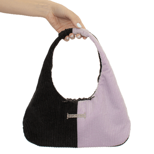 "LILAC & BLACK" HANDBAG