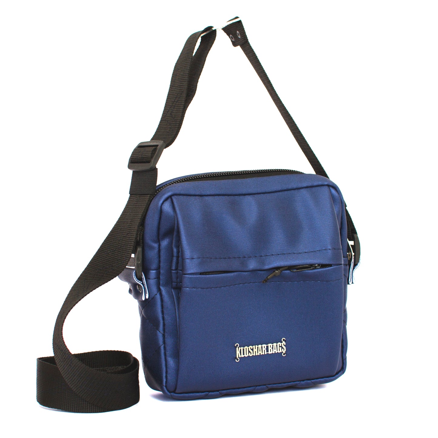 "QUAD" BLUE HANDBAG